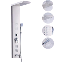 Rainfall shower Panel Wall mount shower panels for bathroom waterfall massage shower panels