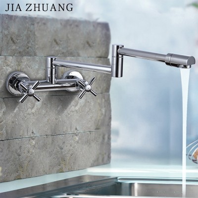 Modern New Luxury German Brass H62 Hot Cold Mixer Chrome Bronze Tap Mixer Dual Handle Pulldown 304 Kitchen Drinking Water Faucet