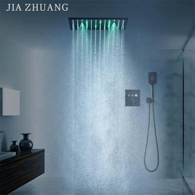 16 Inch 304 SUS Stainless Steel Multifunctional Bathroom Spray Rain Massage Hardware Shower System