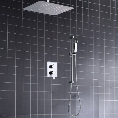 2020 new design bathroom 2 in 1 bath hidden shower system 304 antique ceiling shower head set